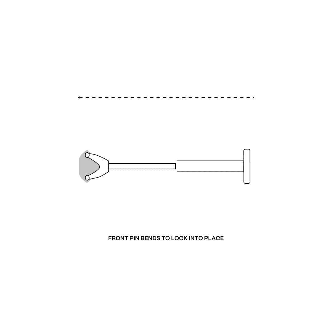 Bend your pin.