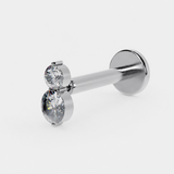 Graduated Duo Clear Crystal