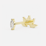 Reversible Earring - Marquise