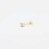 Reversible Earring - Square bezel