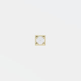 Reversible Earring - Square bezel