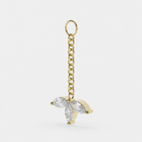 Triple Marquise Charm
