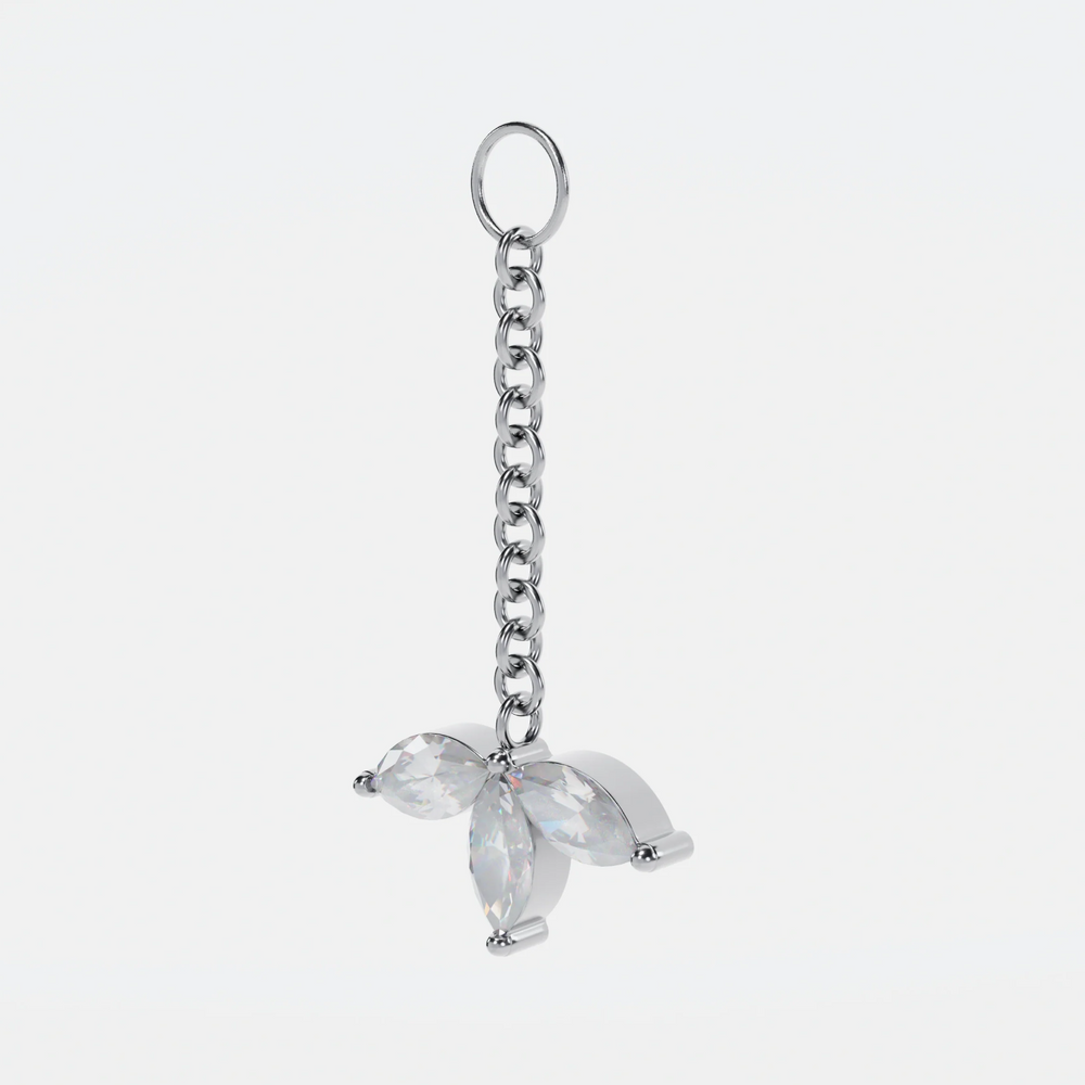 Triple Marquise Charm