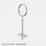 Triple Marquise Charm