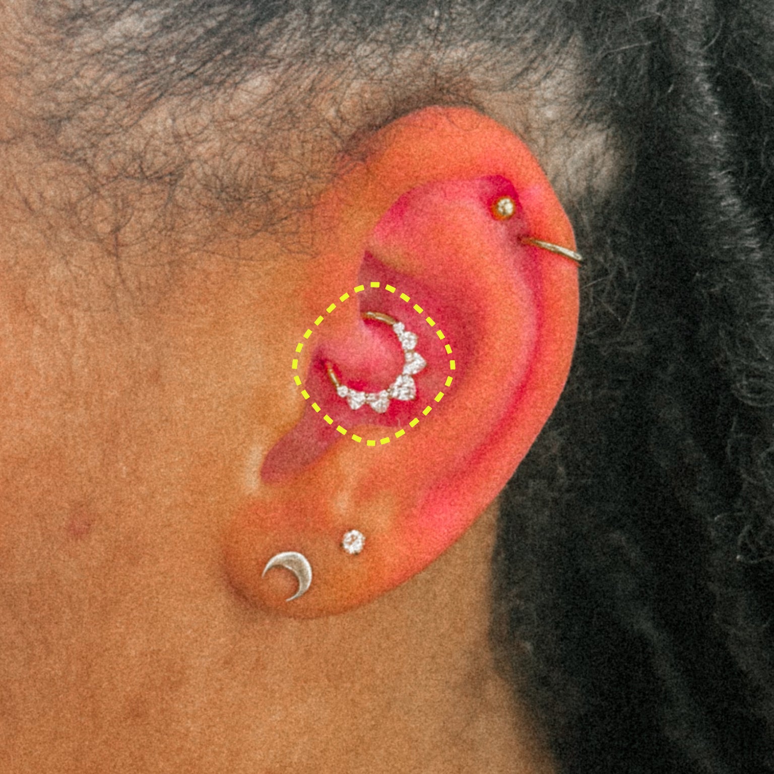 Heart Crown clicker worn on the ear